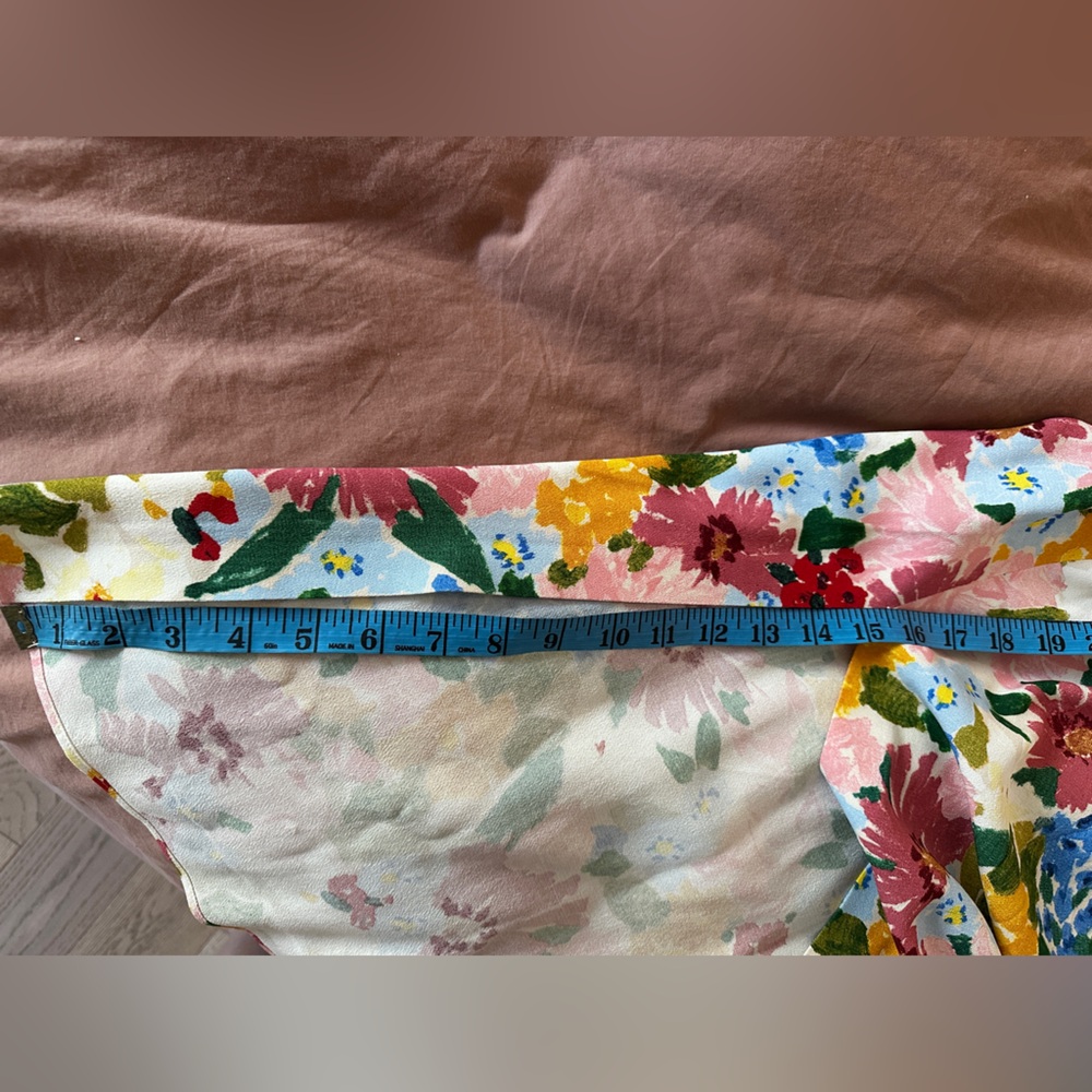 Sezane Tabata Skirt Pastel Flowers US 10 EU 42 - Picture 7 of 7